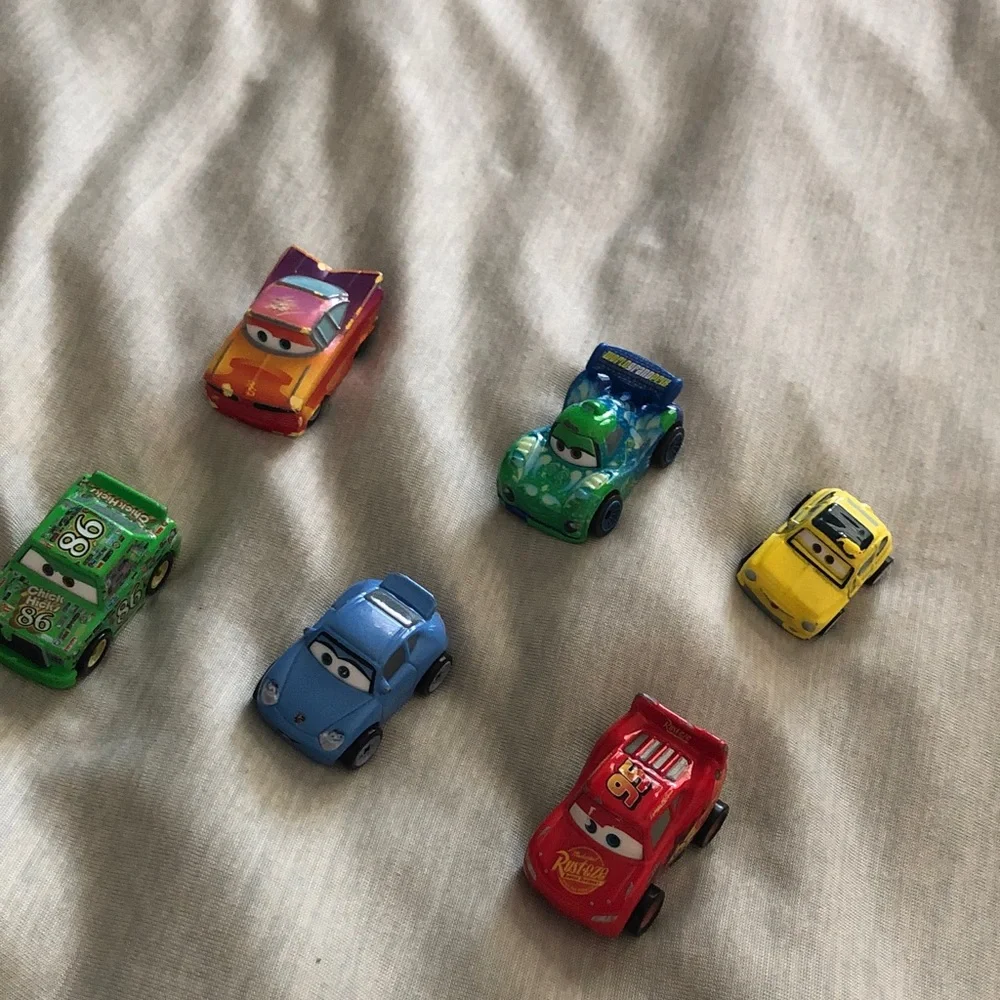 Die-Cast Mini Race Car Set - Red, Blue, Green, Yellow, Purple, Orange